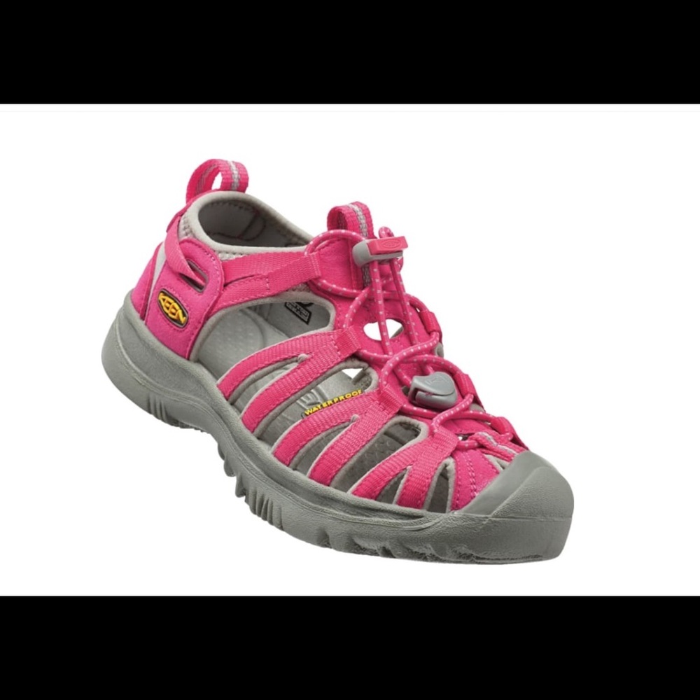 KEEN WHISPER BIG KID SIZE 5 HONEYSUCKLE/ NATURAL GRAY
